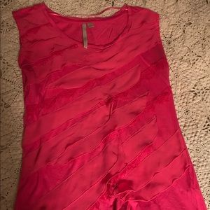 Hot pink Sleeveless blouse